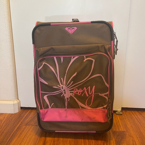 Vintage Roxy Rolling Suitcase - Picture 1 of 12
